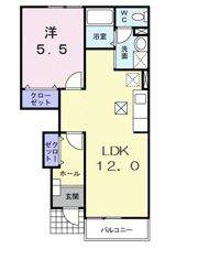 Mezon プチパールの間取り画像