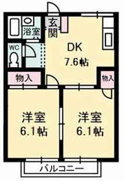 ホワイトコーポの間取り画像