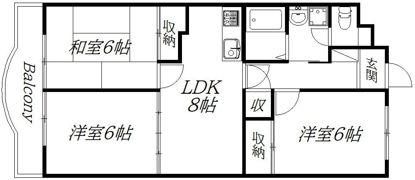 コンフォールの間取り画像