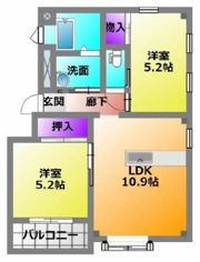 ヴァンティアンⅡの間取り画像