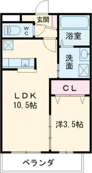 カーサ ハナブサの間取り画像