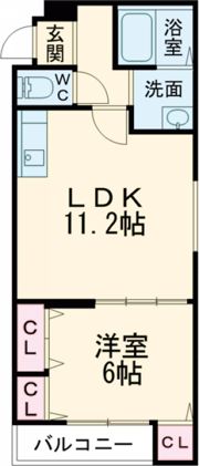 フジパレス諏訪ノ森Ⅵ番館の間取り画像