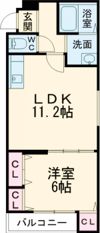 フジパレス諏訪ノ森Ⅵ番館の間取り画像