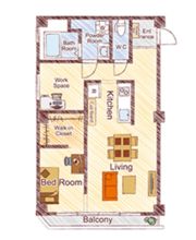 リルームス大津町の間取り画像