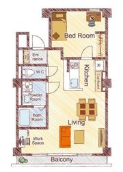 リルームス大津町の間取り画像