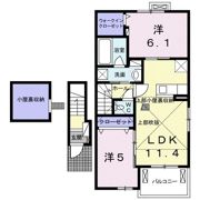 サウス ビスタ Ⅰの間取り画像