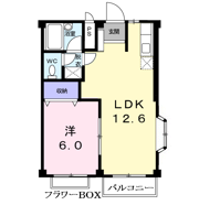 コーポオガタⅢの間取り画像
