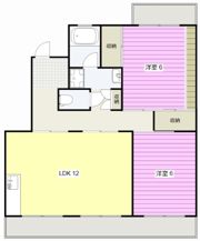 ラフォーレ渡瀬Bの間取り画像