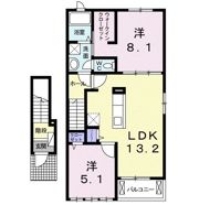 ⅩⅩⅢ（トゥエンティースリー）の間取り画像