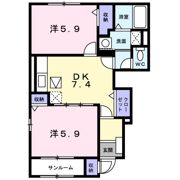 アルモニーハイツⅡの間取り画像
