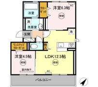コート・ボヌール A棟の間取り画像