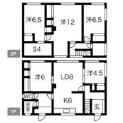 赤岩2丁目8-9貸家【一般物件】の間取り画像