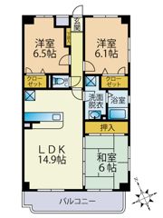 グランパルク若宮の間取り画像