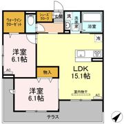 クレストヒルズ A棟の間取り画像