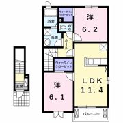 アンジェール Aの間取り画像