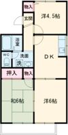 エヴァーグリーンBの間取り画像