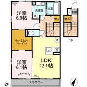 Dーroom西多賀 Ⅲの間取り画像