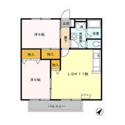 ジャックパレス Ⅵの間取り画像