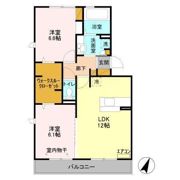 グランドゥール 高柳 Bの間取り画像