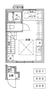 BELL CUBE尾長東の間取り画像