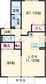 グリーン ティアラ Bの間取り画像