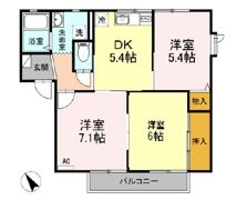 ボヌール羽屋Eの間取り画像
