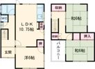 尾上町今福貸家の間取り画像