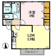セジュール113 Aの間取り画像