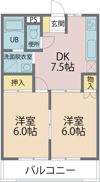 ポルシェ鶴ヶ島の間取り画像