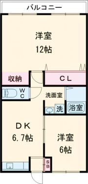 棚網レジデンスの間取り画像