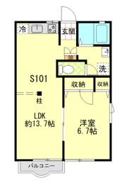 ルミネンス湘南桂台Sの間取り画像