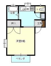 コーポテトラの間取り画像
