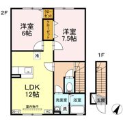 グランモア三好 Bの間取り画像