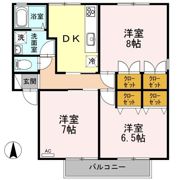 クレアール双葉 Cの間取り画像