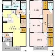 田中様邸貸家の間取り画像