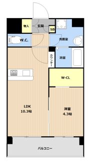 LIBTH春日原の間取り画像