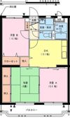 レジデンス・ハーモニーⅡの間取り画像
