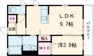 カーサ弥生が丘Ⅰの間取り画像