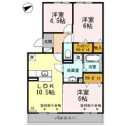 カーサ フェリーチェ Cの間取り画像