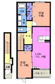 エスポワールⅠ・A棟の間取り画像