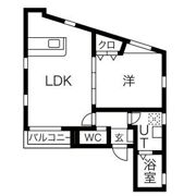 Blue Moon 名駅の間取り画像