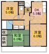 ベルメゾン上松の間取り画像