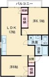 一色ハイツⅡ B棟の間取り画像