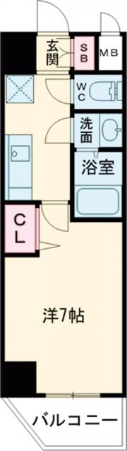 セオリー神戸ラメールの間取り画像