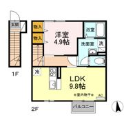 Dーroom東中央の間取り画像