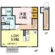 Dーroom東中央の間取り画像