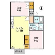 サンハイム Bの間取り画像