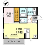 KD-Ⅱの間取り画像