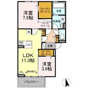 カーサデルリーゾの間取り画像