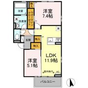 カーサデルリーゾの間取り画像